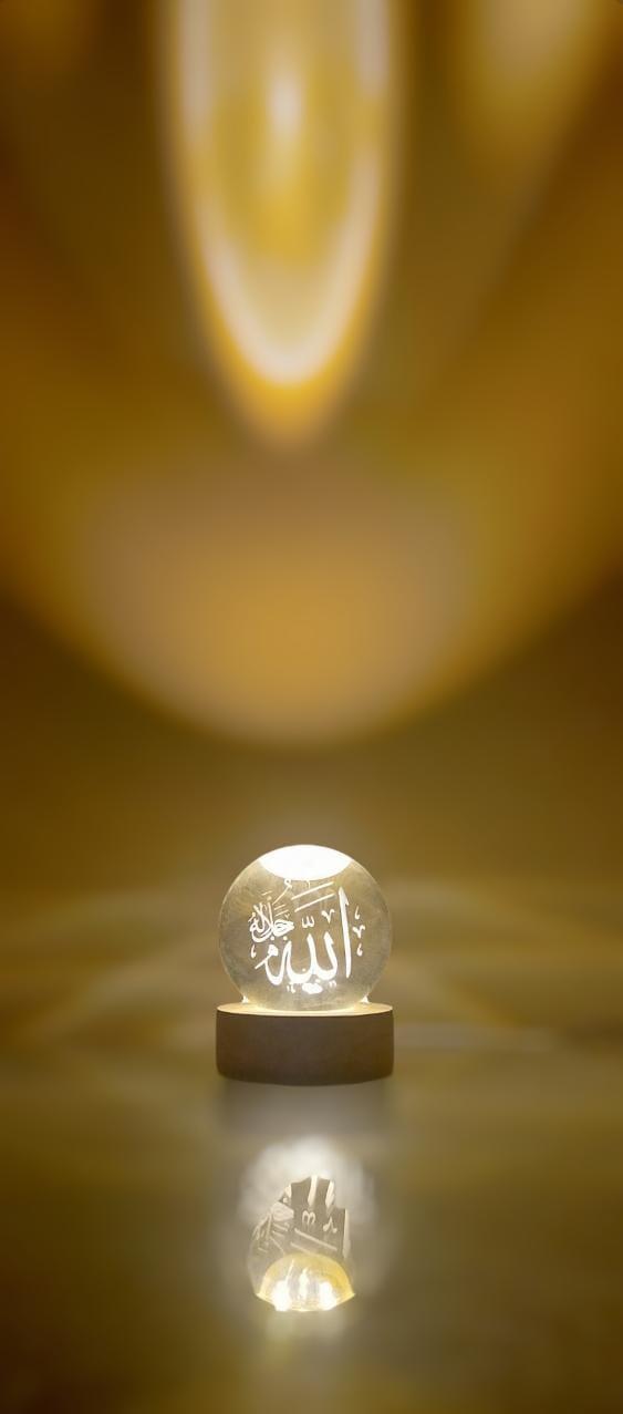 3D Crystal Ball, a beautiful Islamic crystal light. Holly Gigt Item